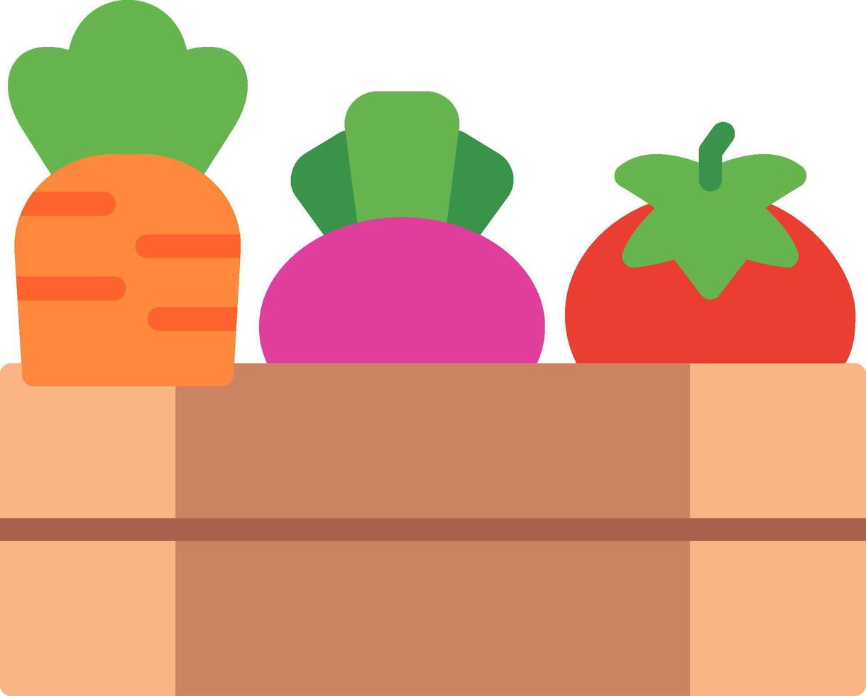 Vegetable Flat Illustration Design vector