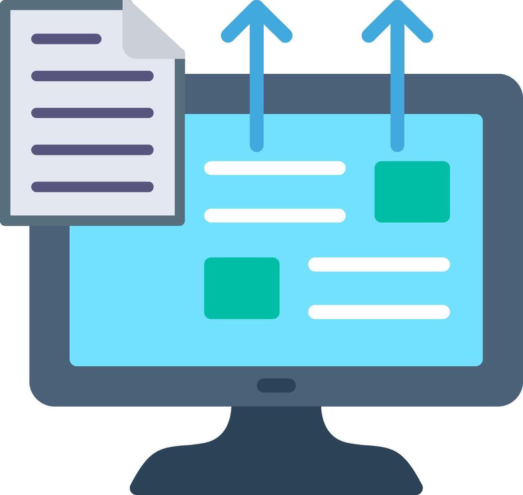 Publishing Flat Illustration Design vector