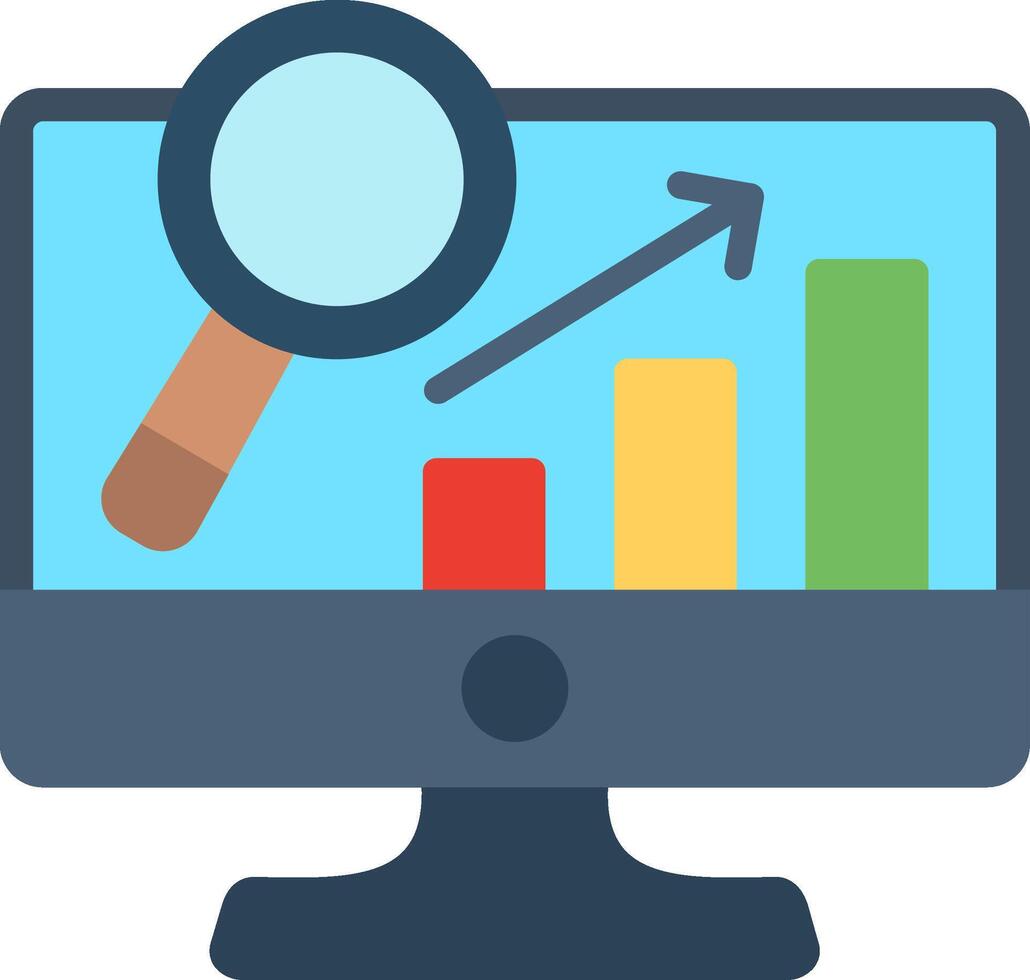 Data Analytics Flat Illustration Design vector