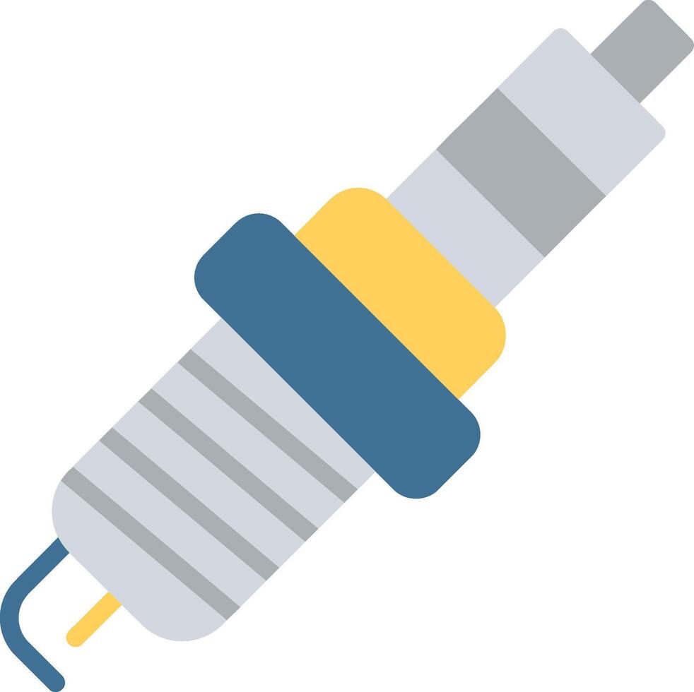 Spark Plug Flat Illustration Design vector