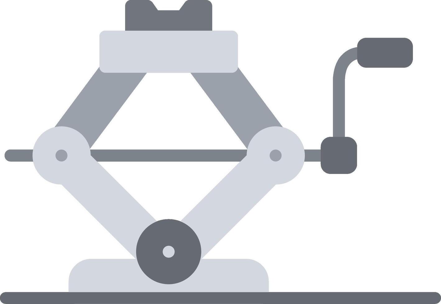 Car Jack Flat Illustration Design vector