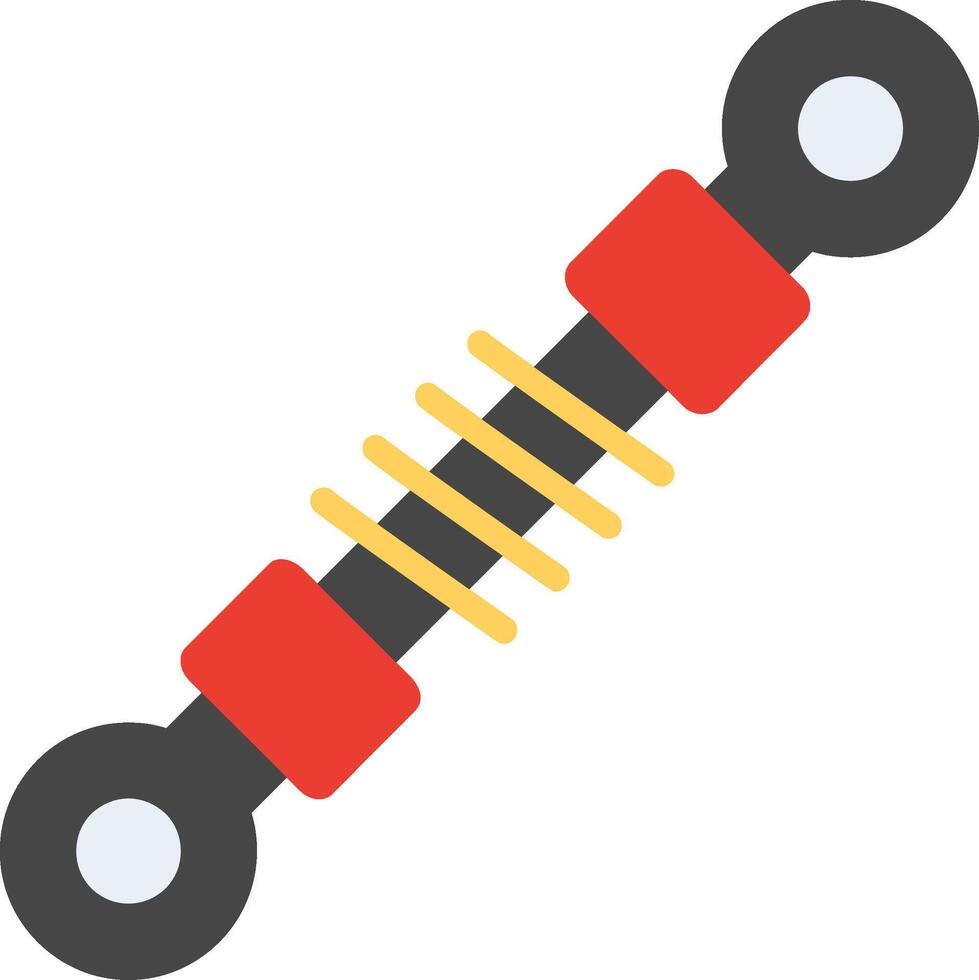 Shock Absorber Flat Illustration Design vector
