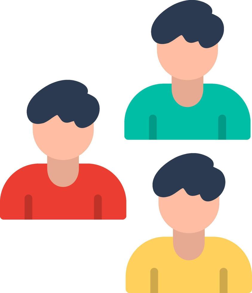 Audiences Flat Illustration Design vector