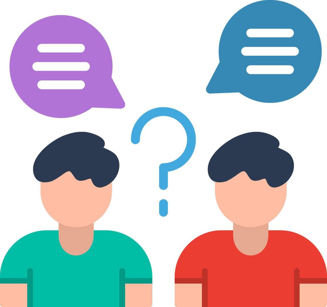 Opinion Flat Illustration Design vector