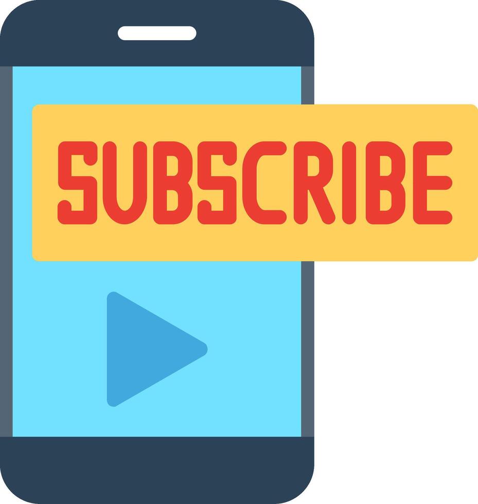 Subscribe Flat Illustration Design vector