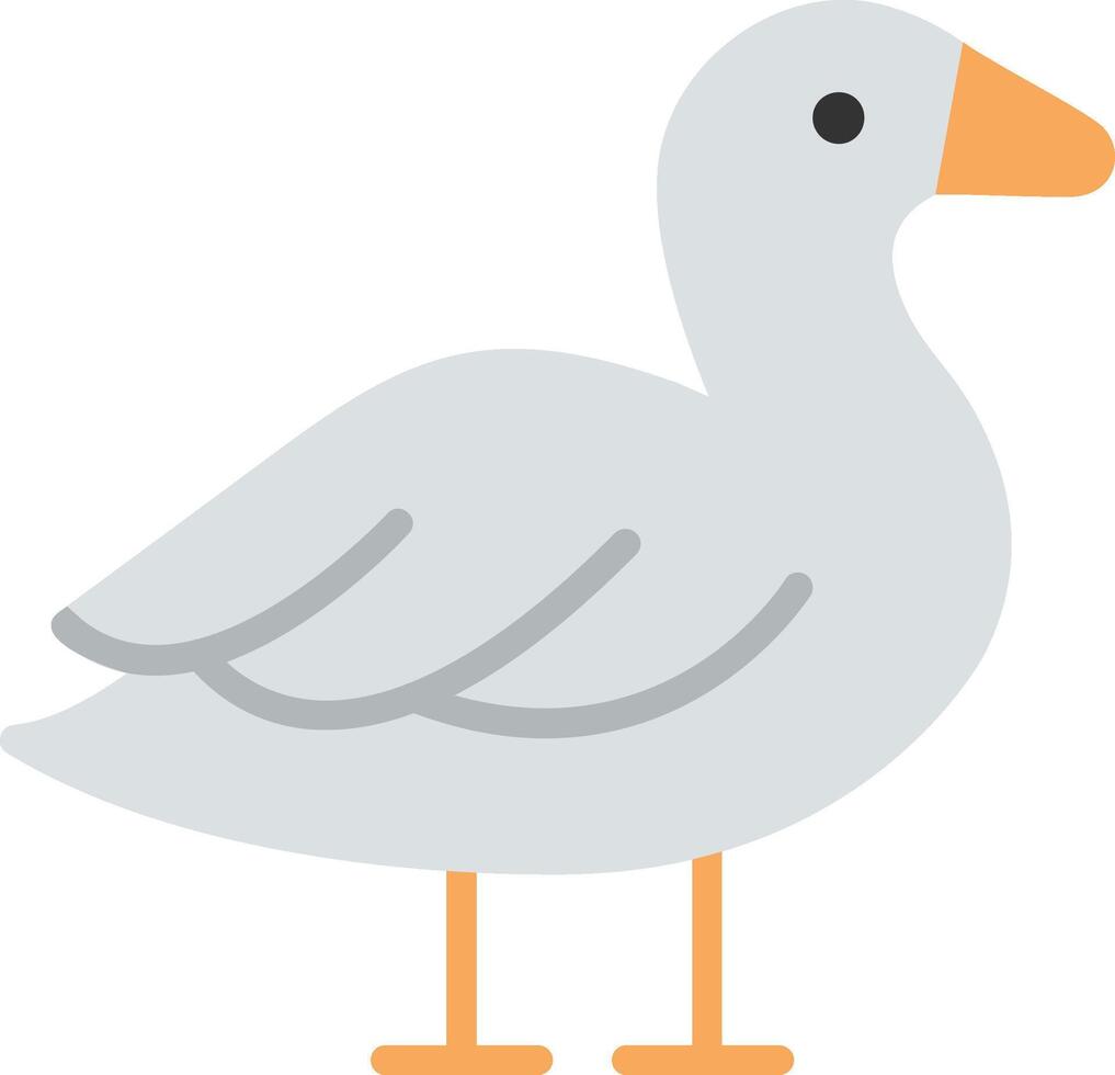 Goose Flat Illustration Design vector