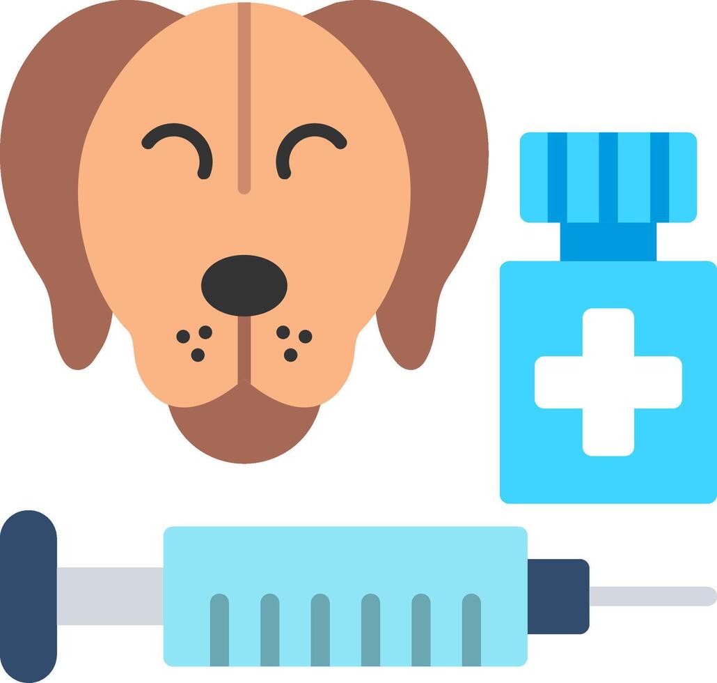 Vaccine Flat Illustration Design vector