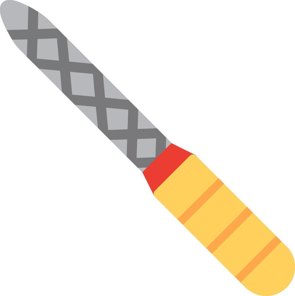 Nail File Flat Illustration Design vector