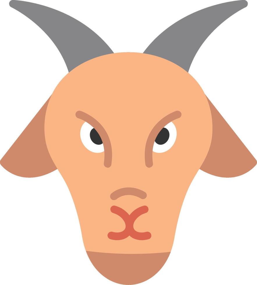 Goat Flat Illustration Design vector