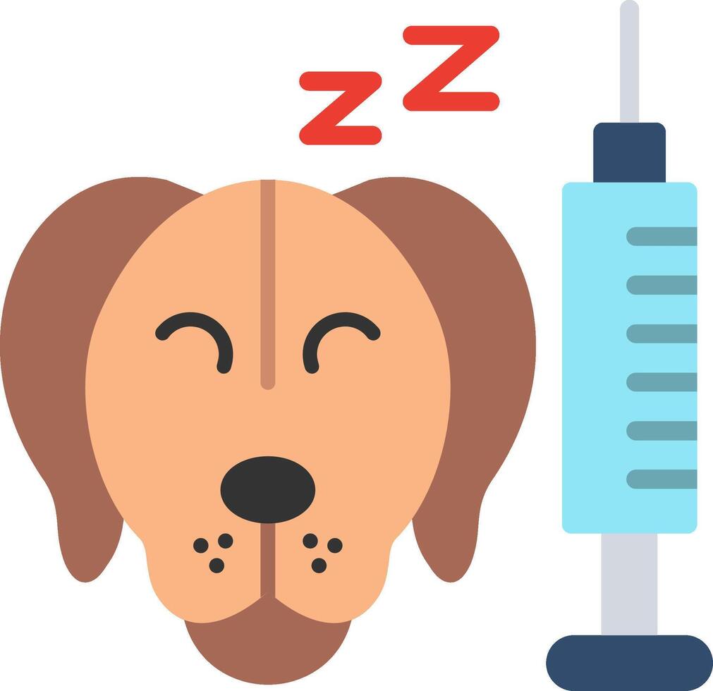 Anesthesia Flat Illustration Design vector