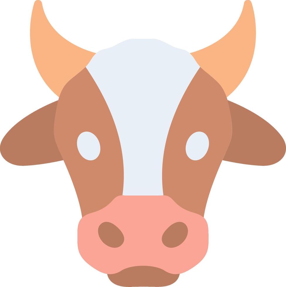 Cow Flat Illustration Design vector