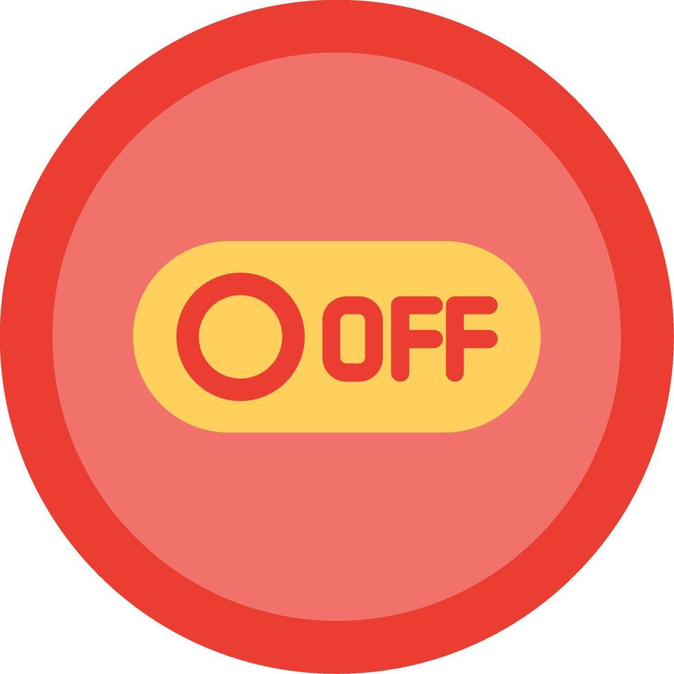 Off Flat Illustration Design vector