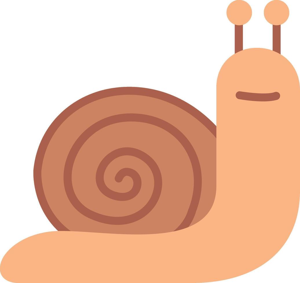 Snail Flat Illustration Design vector