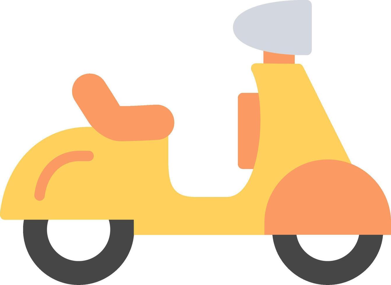 Vespa Flat Illustration Design vector