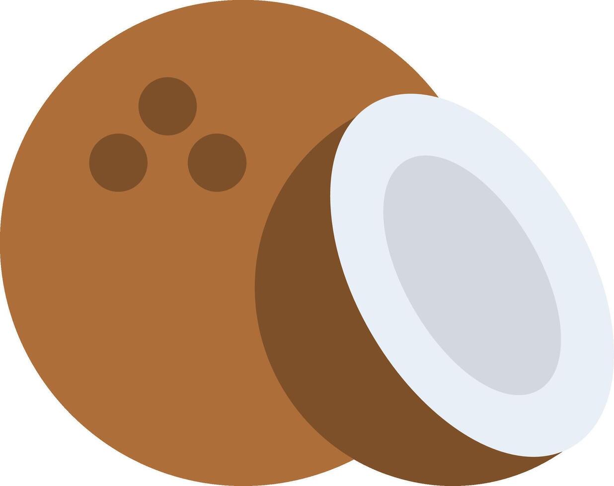 Coconut Flat Illustration Design vector