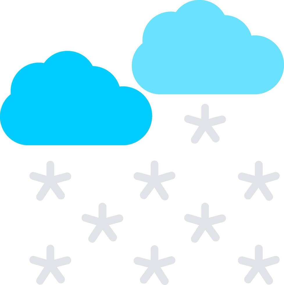 Snowy Flat Icon Design vector