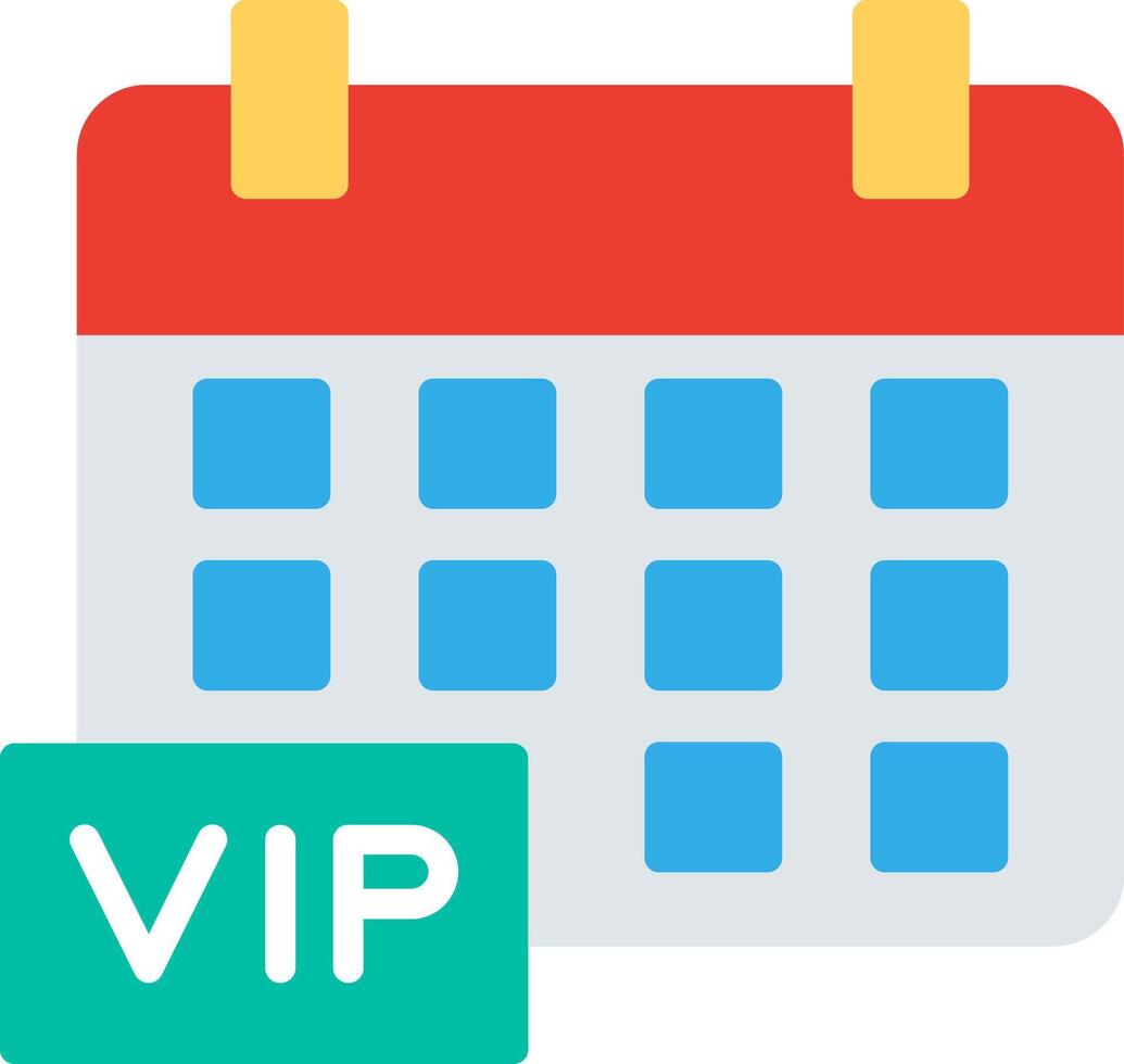 Vip Event Flat Icon Design vector