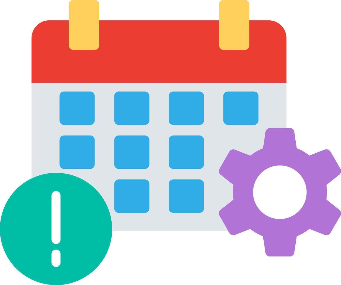 Event Information Flat Icon Design vector