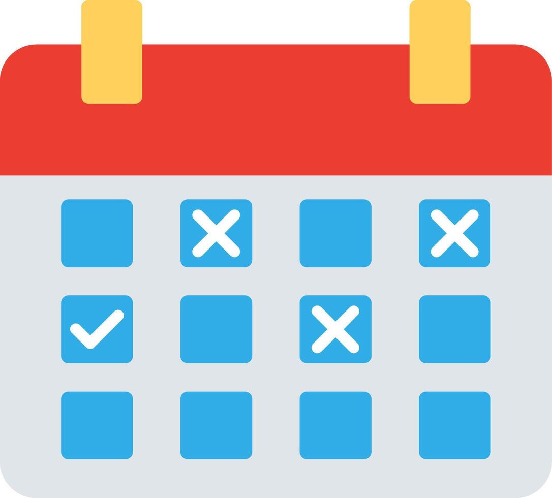 Calendar Event Flat Icon Design vector