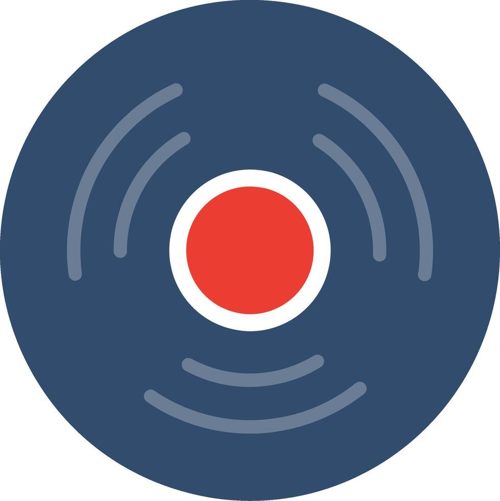 Disc Flat Icon Design vector