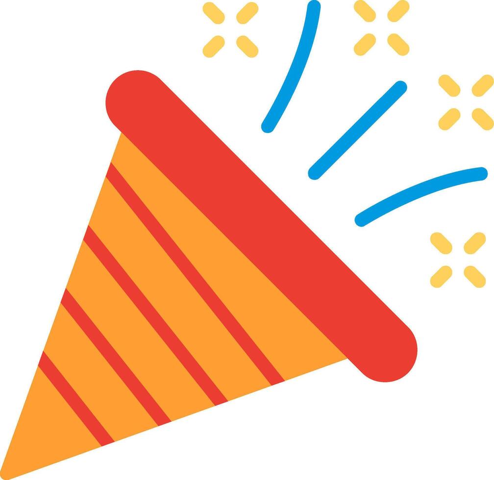 Confetti Flat Icon Design vector
