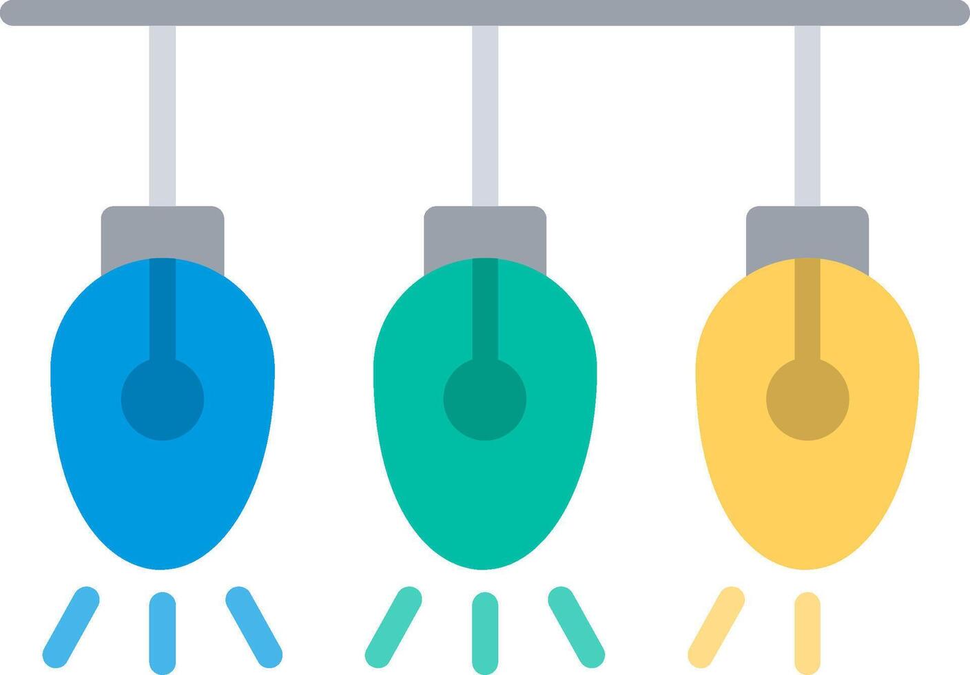 Lights Flat Icon Design vector