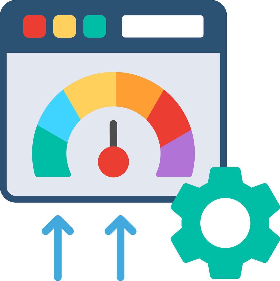 Medium speed Flat Illustration Design vector