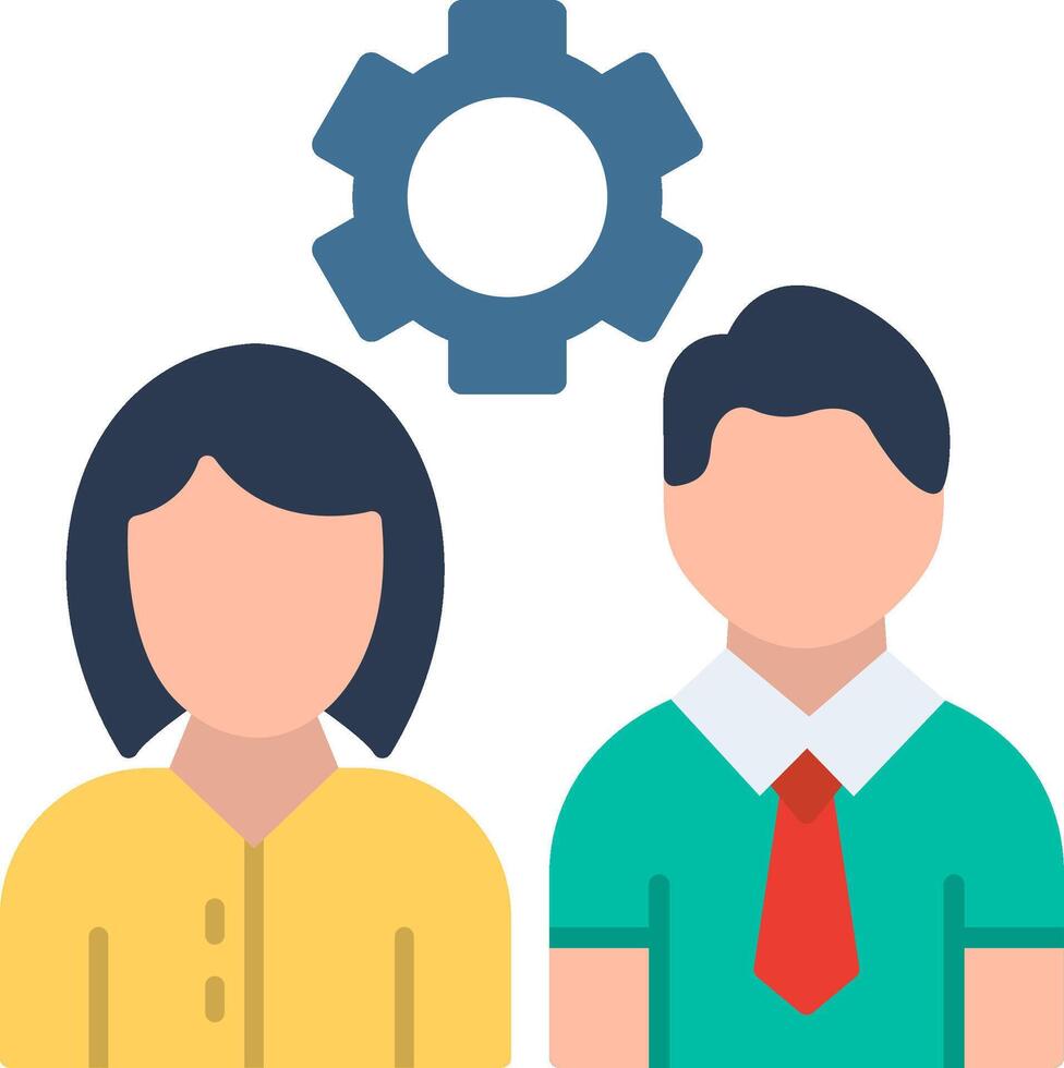 Team Work Flat Illustration Design vector
