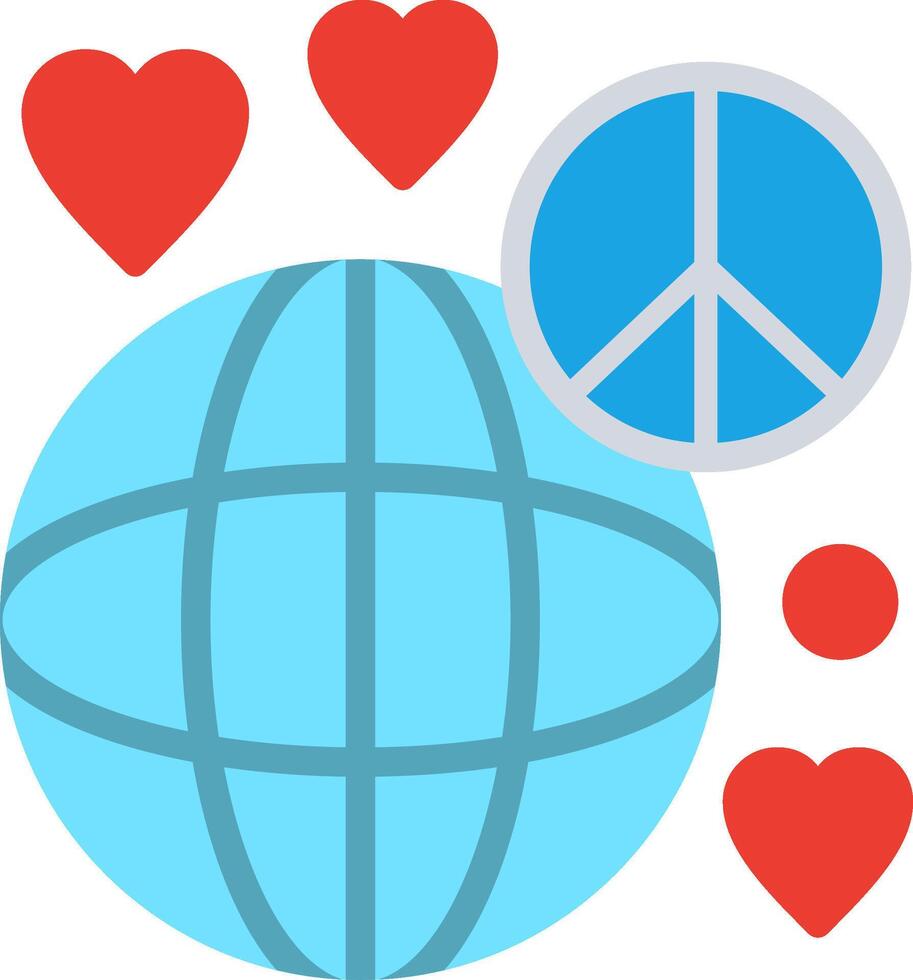 World peace Flat Illustration Design vector