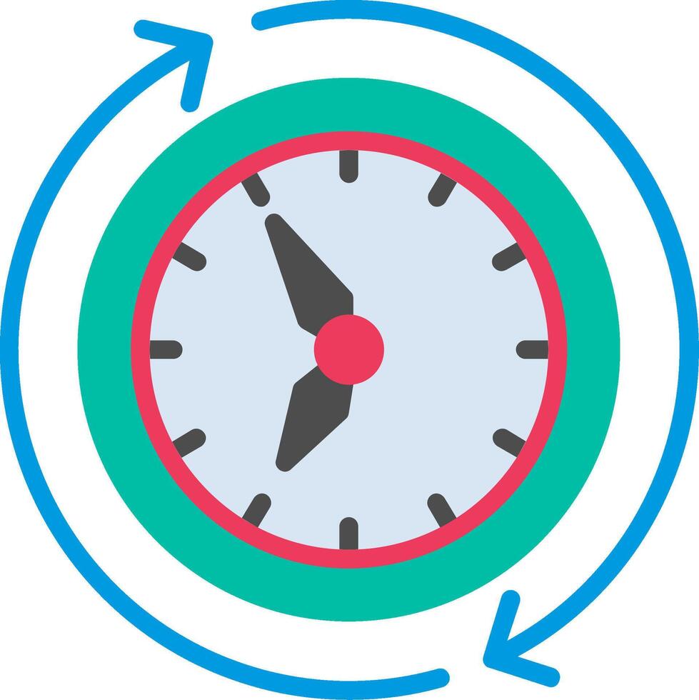 Queue Flat Illustration Design vector