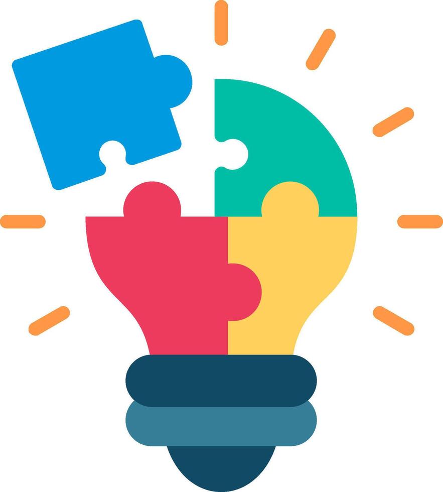 Problem solving Flat Illustration Design vector