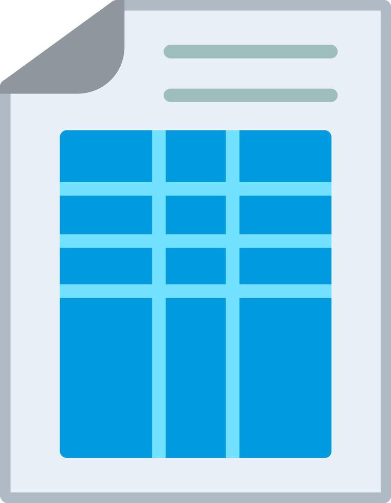 Table Flat Illustration Design vector