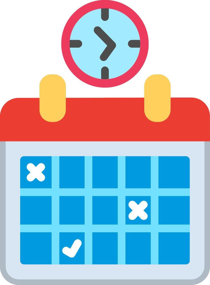 Work schedule Flat Illustration Design vector