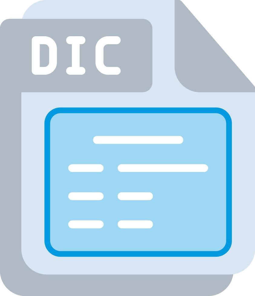 DIC Flat Illustration Design vector