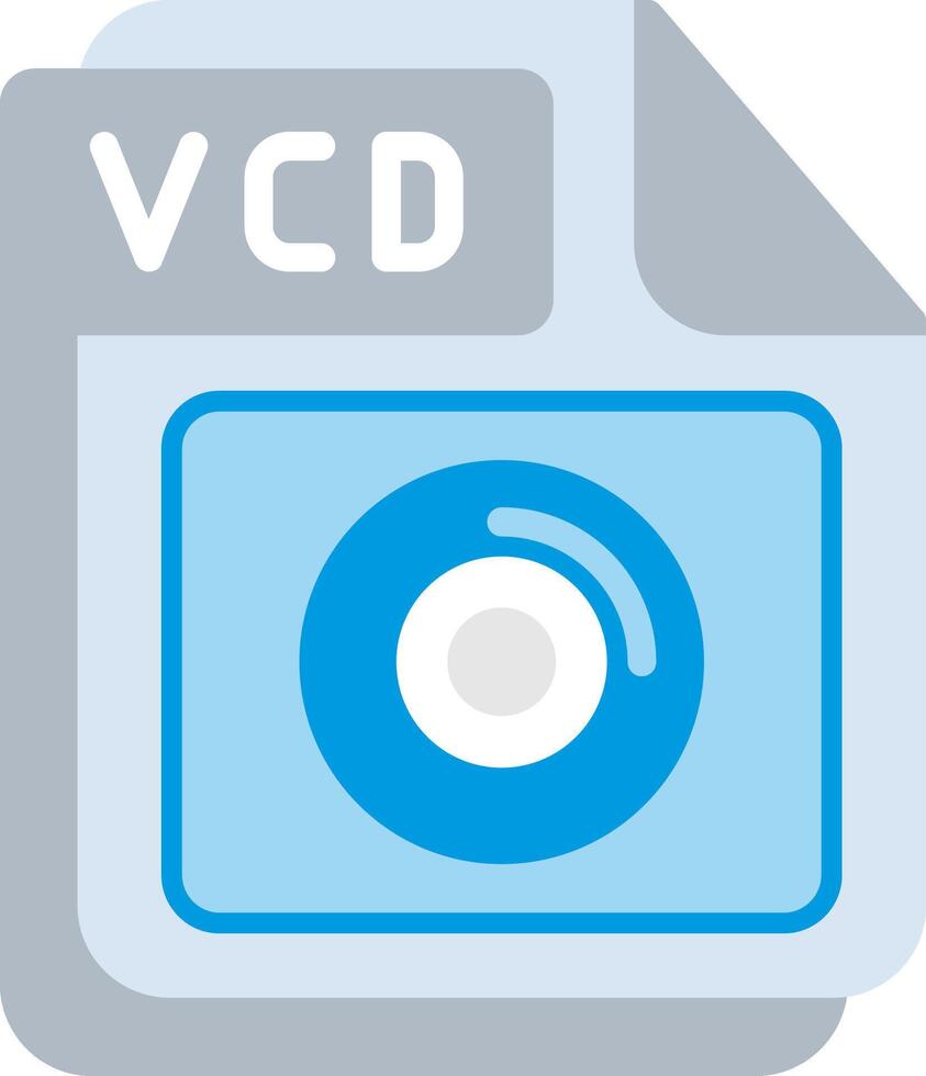 VCD Flat Illustration Design vector