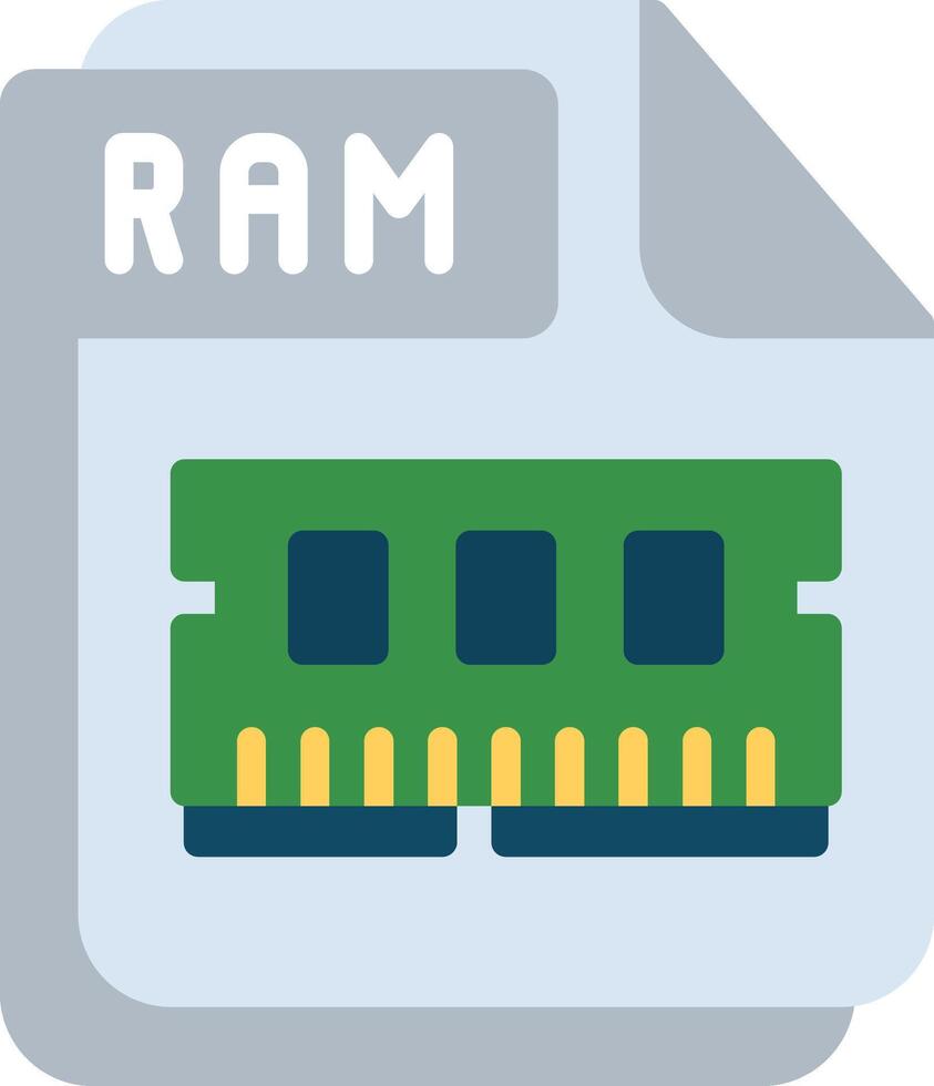 RAM Flat Illustration Design vector