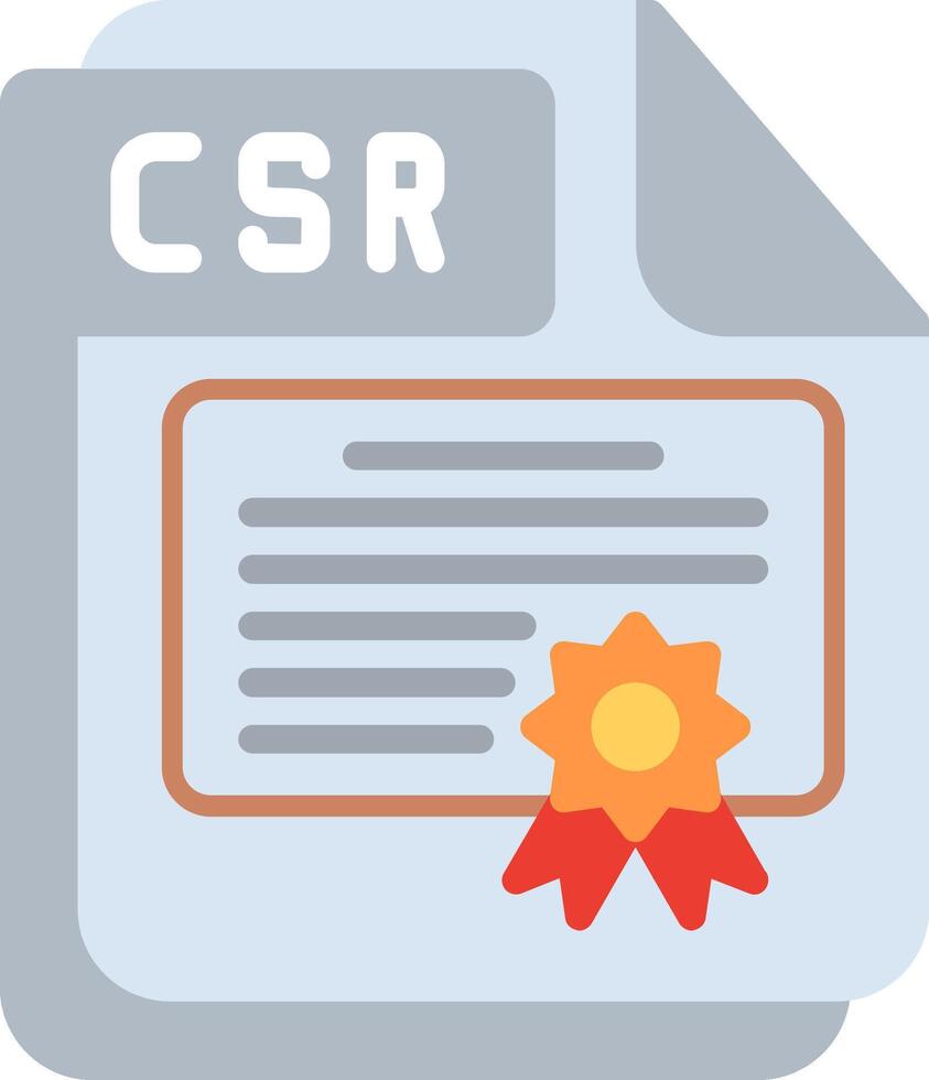 CSR Flat Illustration Design vector