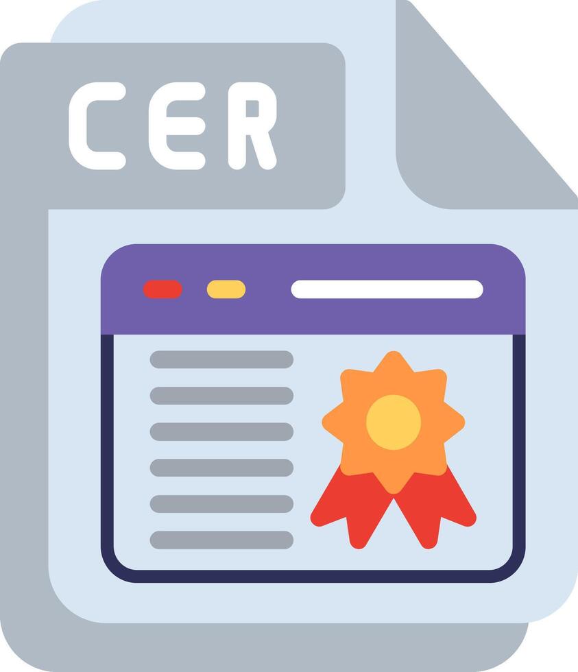 CER Flat Illustration Design vector