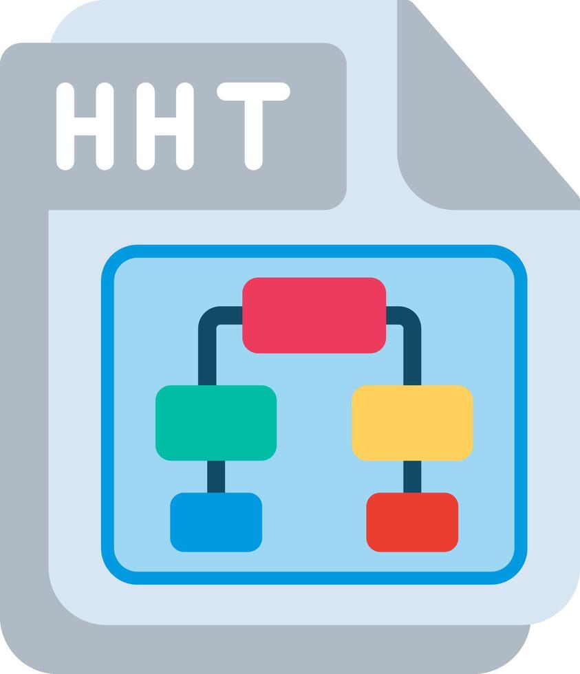 HHT Flat Illustration Design vector
