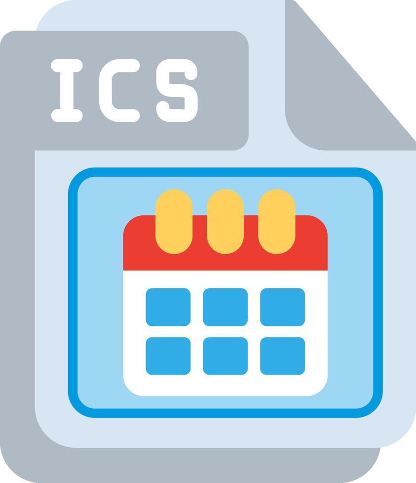 ICS Flat Illustration Design vector