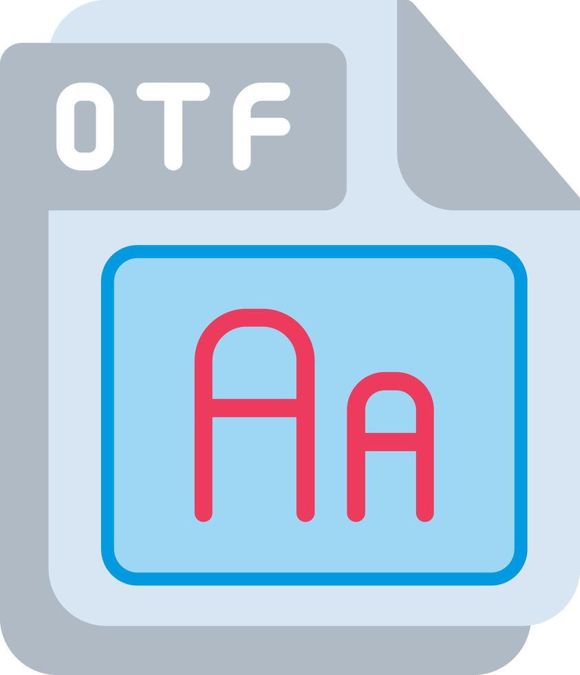 OTF Flat Illustration Design vector