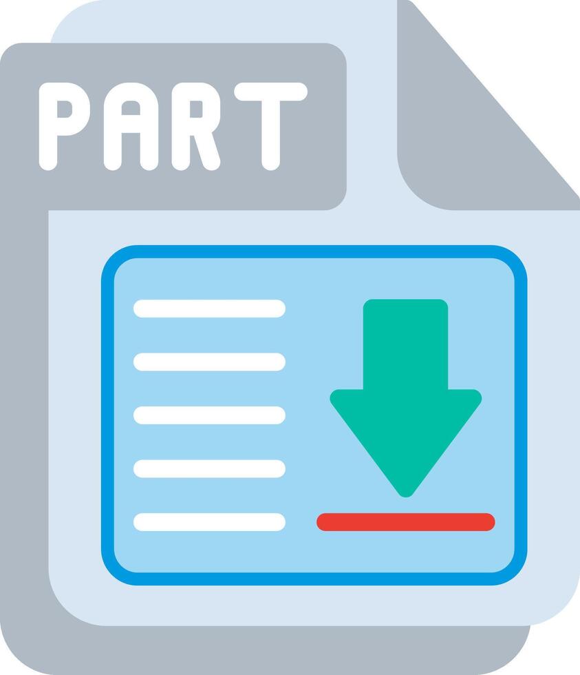 PART Flat Illustration Design vector