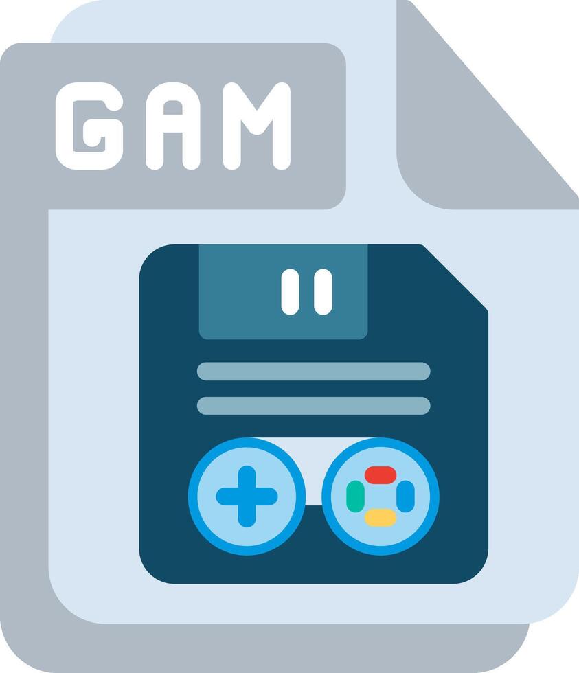 GAM Flat Illustration Design vector