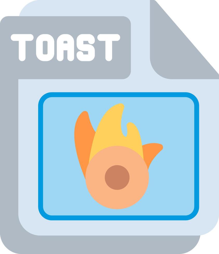 TOAST Flat Illustration Design vector