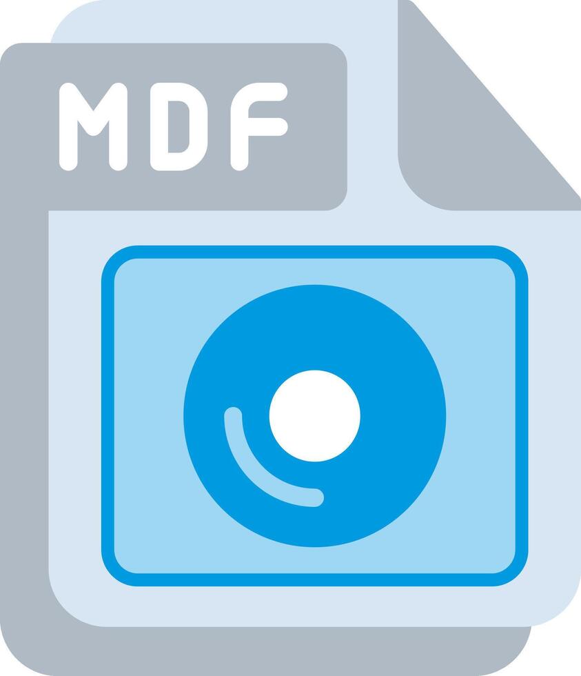 MDF Flat Illustration Design vector