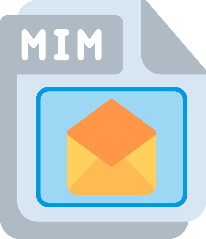 MIM Flat Illustration Design vector