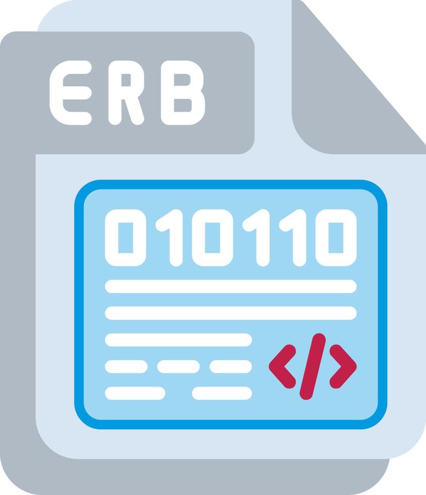 ERB Flat Illustration Design vector