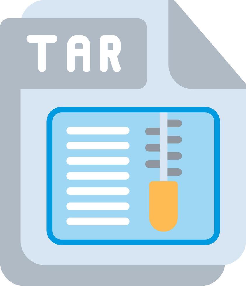 TAR Flat Illustration Design vector