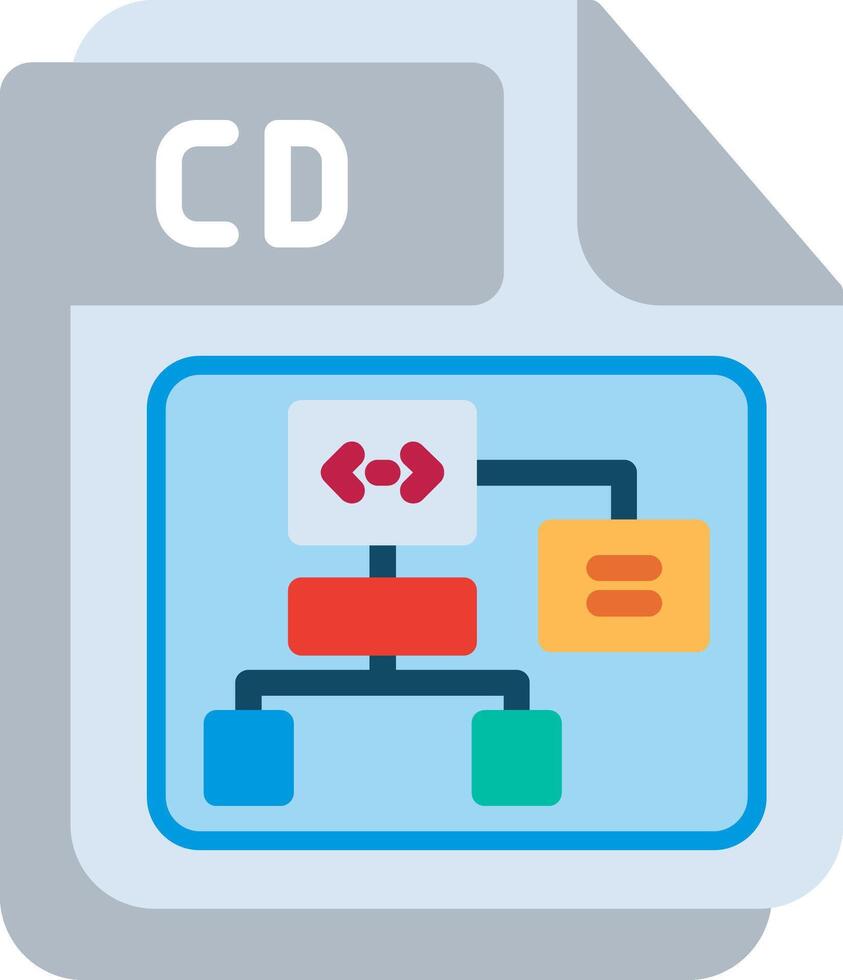 CD Flat Illustration Design vector