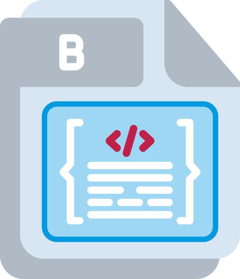 B Flat Illustration Design vector